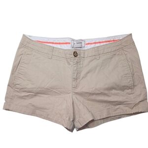 Old Navy Khaki Shorts Perfect 3.5" Beige Rolled Oats Womens Size 12